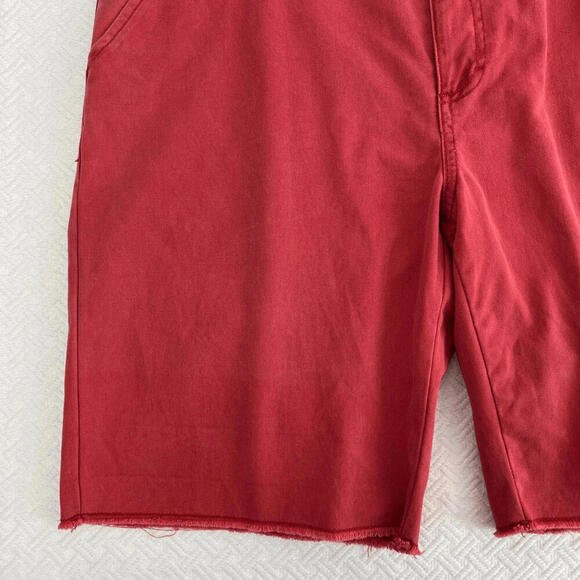 Vintage Hawkings Mcgill Men's Size 34 Tailored Fit Red Bermuda Style Shorts - Picture 4 of 9